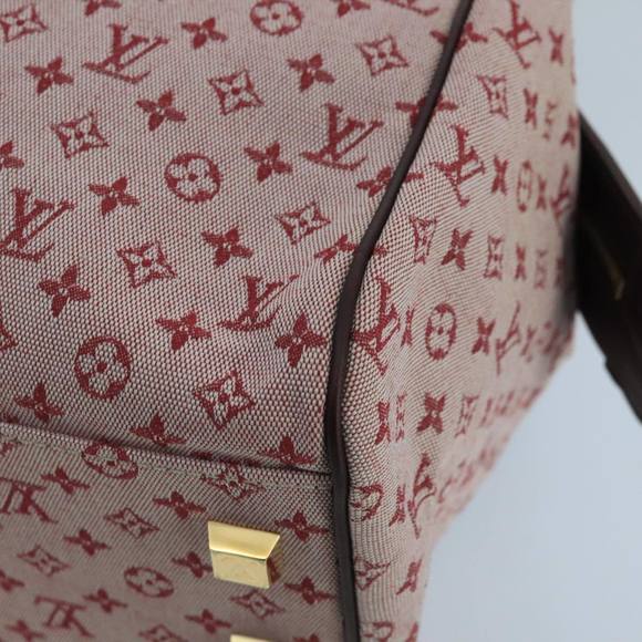 LOUIS VUITTON Monogram Mini Josephine GM Hand Bag Red M92311 LV Auth ki5128 - Picture 15 of 16